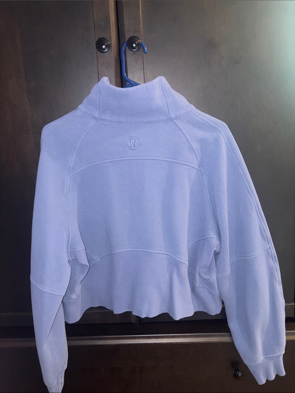 Women’s Lululemon lilac Half-Zip Scuba - Picture 2 of 2